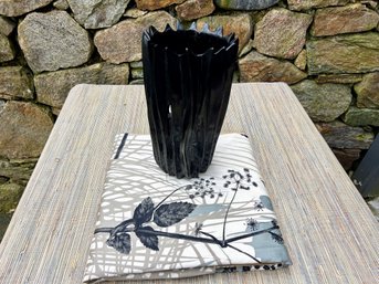 Beauville Hand Printed French Tablecloth & Wood Hurricane