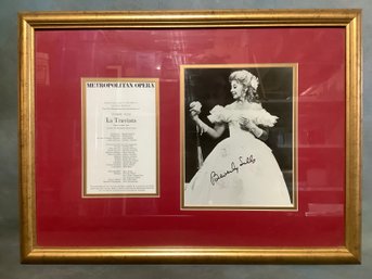 Signed Photograph Of Metropolitan Opera Beverly Sills #2