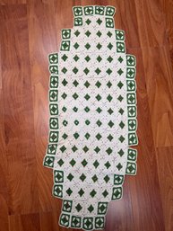 Handmade Green & Cream Doile