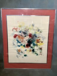 Signed Abstract Painting By Klaus Meyer-Gasters