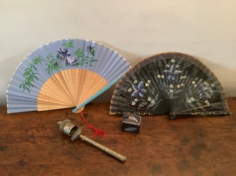 Asian Fans & Trinket Lot