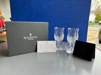 Lismore Irish Lace Set Of 2 Irish Coffee Cups W Box & Irish Coffee Recipe