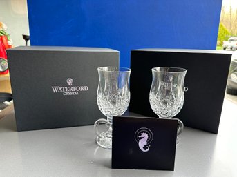 Lismore Irish Lace Set Of 4 Irish Coffee Cups W Box & Irish Coffee Recipe