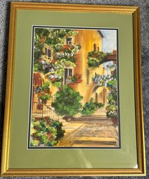 Framed Watercolor Italy
