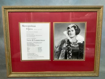 Signed Photograph Of Metropolitan Opera Joan Sutherland #5
