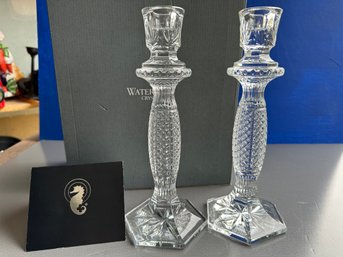 Set Of Two Tara Candlesticks  W/box 10'
