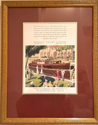 Framed Sterling Engine Company Ad