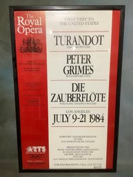 The Royal Opera Turandot Framed Poster