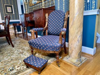 Antique Victorian High Renaissance Revival Period Fancy Parlor Chair By Pottier And Stymus Ne
