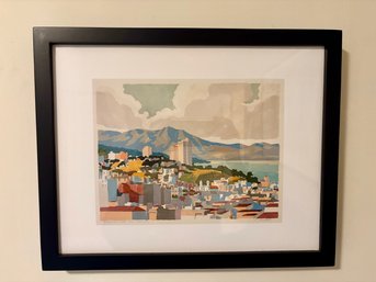 Russian Hill, San Francisco Lithograph By Harold John Brothers (English/american, 1888- 1947) - Pencil Signed