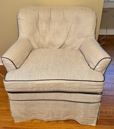 Club Chair With Slip Cover