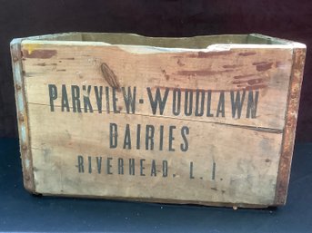 Parkview Woodlawn Dairies Crate #4