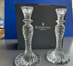 Pair Sea Jewel Candlesticks 10' W/ Box