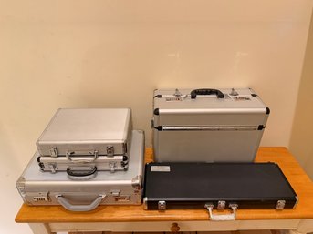 Lot Of 5 Aluminum Cases