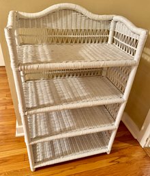 Tiered Wicker Shelf