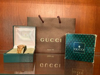 Vintage Gucci 3300.2.L 18K Gold Plated Women's Watch