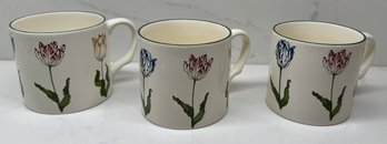 Three Tiffany & Co. Mugs Tiffany Tulips