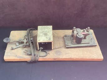 Vintage Morse Code Telegraph System
