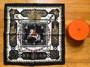 Vintage Hermes Ludovicus Magnus Silk Scarf