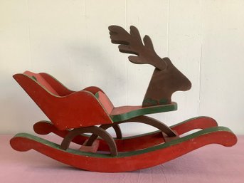 Rocking Reindeer Sleigh
