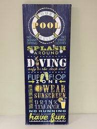 Pool Art On Canvas