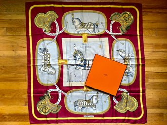 Hermes Grand Apparat Silk Scarf
