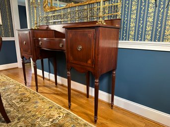 Lexington Furniture Palmer Home Collection Sheraton Style Sideboard With Brass Gallery Back