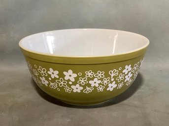 Vintage Pyrex Spring Blossom Green Mixing Bowl