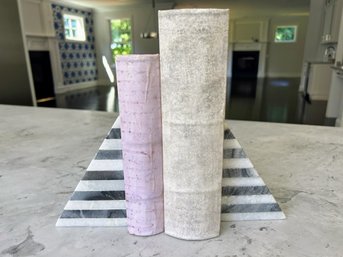 Marble Book Ends & Decorative Books