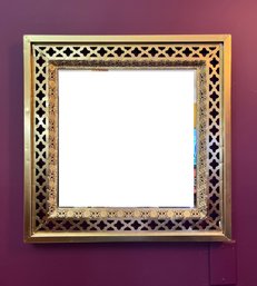 Decorative Brass Mirror