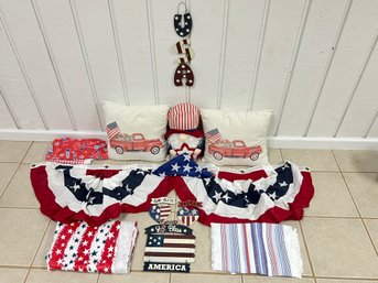 Lot Of July 4th Decor