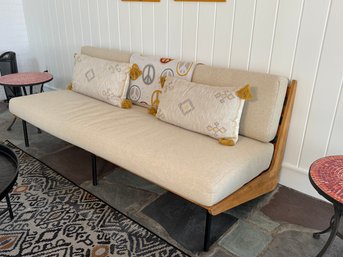 Crate & Barrel 'Kinney' Collection Teak Sofa