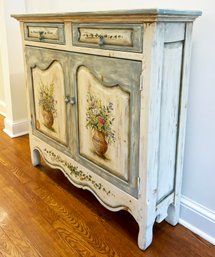 A Vintage Tole Painted Console By Habersham Plantation