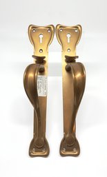 Pair Art Nouveau Bronze Door Handles