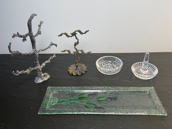 Vanity & Jewelry Display Pieces Including Waterford Crystal