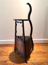 Hand Carved Antique Pub Table With Inscription