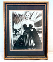 Bette Davis Autographed Photo As Julie Marsden In The 1938 Film  'Jezebel' Framed & Matted 10 X 13'