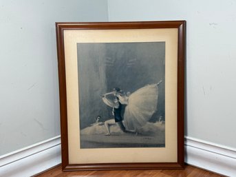 Vintage 1940 August Von Munchhausen 'Pose Classique'Ballet Dancer Lithograph Print, 1 Of 2