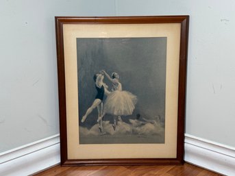 Vintage 1940 August Von Munchhausen 'Variation Classique'Ballet Dancer Lithograph Print, 2 Of 2