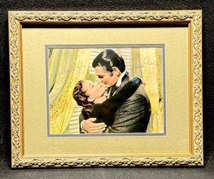 Scarlett O'Hara (Vivien Leigh) & Rhett Butler (Clark Gable) Photograph Signed By Both Actors COA 12 X 15'