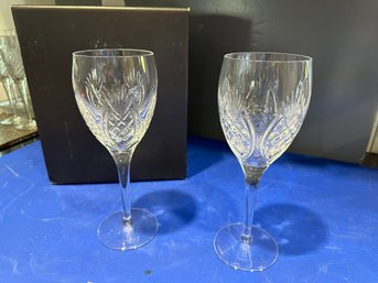 Set Of Two Hospitality Pineapple Wine Glasses W Box