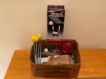 Box Lot Of Metal, Erector Set Pieces