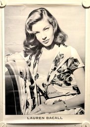 Lauren Bacall Autographed  Sultry Poster 24 X 34'