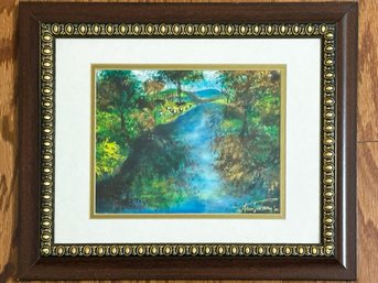 An Original Pastel By Local Rhinebeck Artist Ann Froman, Signed