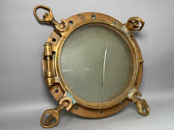 Antique Solid Brass Nautical Port Hole