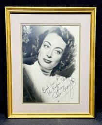Joan Crawford Personalized Autographed Photograph Framed & Matted