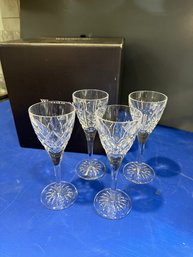 Set Of 4 Cordial Glasses W/ Box