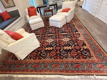 Stunning Hand Knotted Persian Wool Rug, 11x14 Feet