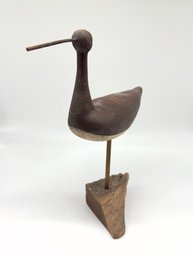 Hardy McAllister 1991 Carved Yellowlegs Wood Bird