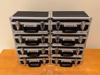 Lot Of 8 Aluminum Cases